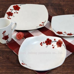 table ware16piece porcelain dinner set with print decal