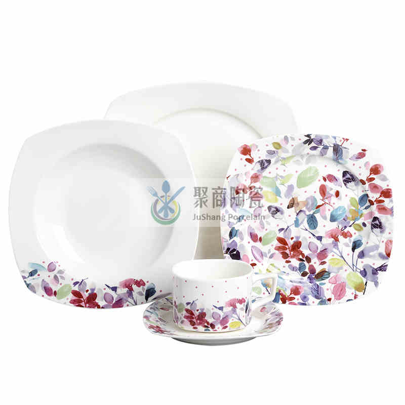 table ware-20piece porcelain dinner set with cut decal